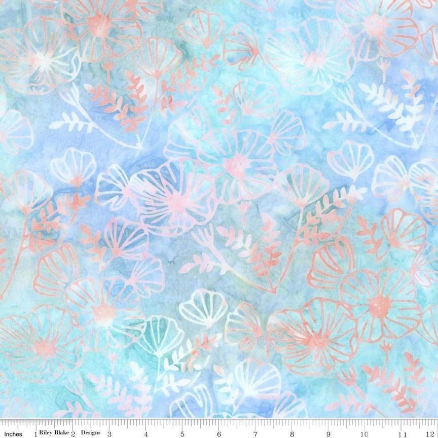 Batiks Poppy Seeds Stardust Splash