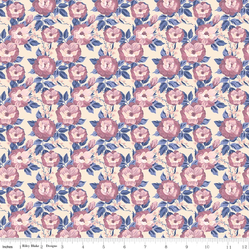 Twilight on the Prairie Floral Linen