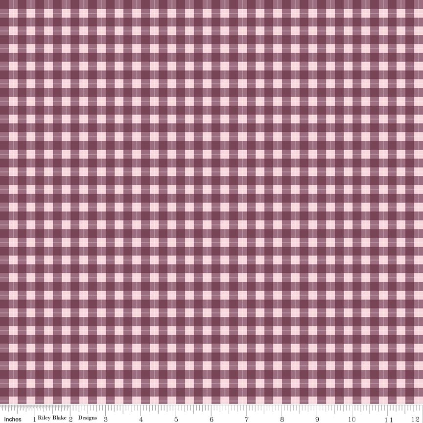 Twilight on the Prairie Plaid Burgundy