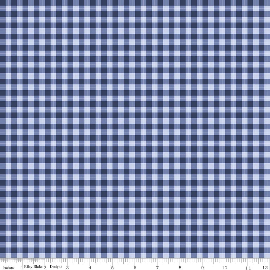 Twilight on the Prairie Plaid Navy