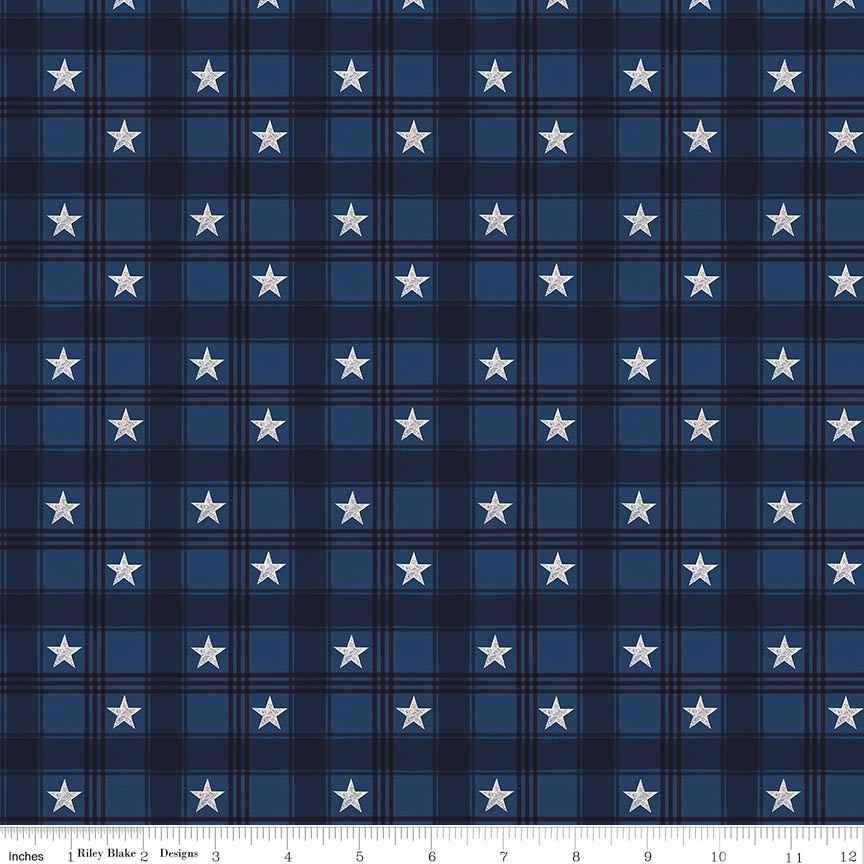 Valor Is Never Forgotten Plaid Blue