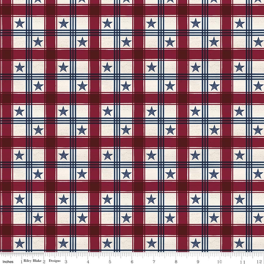 Valor Is Never Forgotten Plaid Red