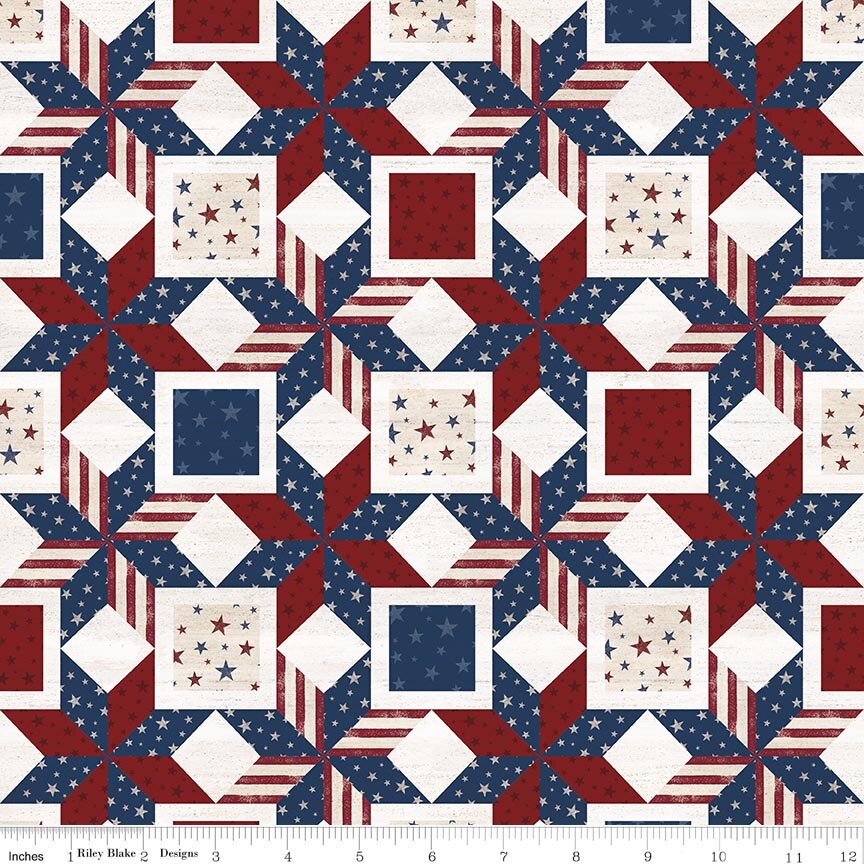 Valor Is Never Forgotten Quilt Blocks Multi