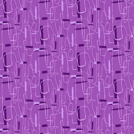 RJ4000-LM9 Brushstrokes - Lilac Magenta Fabric