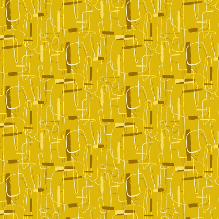 RJ4000-MY2 Brushstrokes - Marigold Yellow Fabric