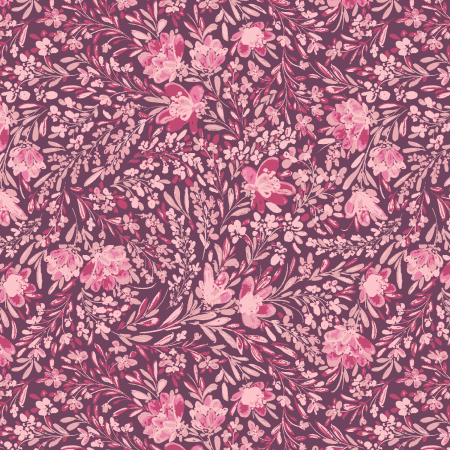 RJ5103-PB2 Butterflies In The Garden - Swaying Branches - Pink Blossom Fabric