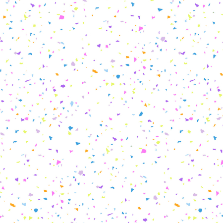 RJ1410-MW2 Confetti - Multi On White Fabric