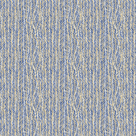RJ3600-SD1 Crisscross - Stitched Denim Digiprint Fabric (RJ3600-BL1)