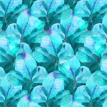 RJ5602-TU1D Enchanted Field - Under The Canopy - Turquoise Digiprint Fabric