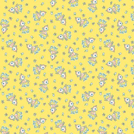 RJ5401-SY2 Everything But The Kitchen Sink XVI - Frolic In The Meadow - Sunshine Yellow Fabric