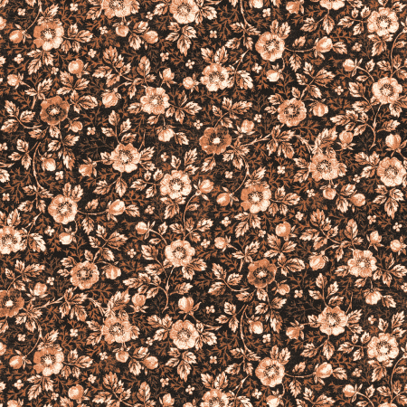 RJ2702-AM1 Garden Toile - Vintage Floral - Amber Fabric