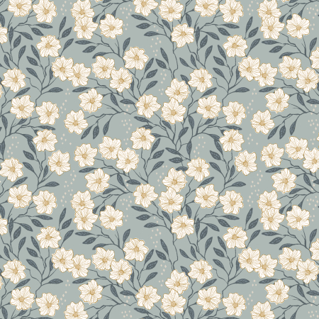 MT101-CL1 Get Out And Explore - Wild Vines - Clearwater Fabric