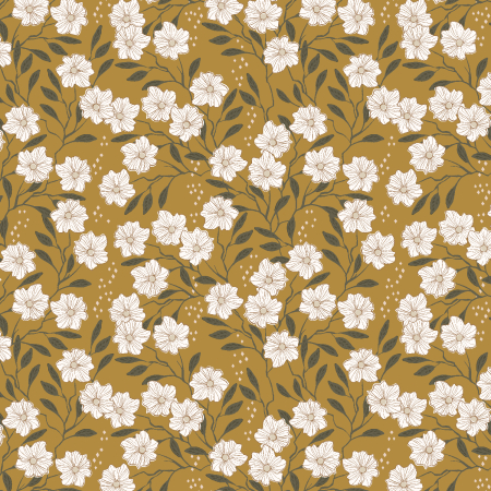 MT101-DA3 Get Out And Explore - Wild Vines - Dandelion Fabric