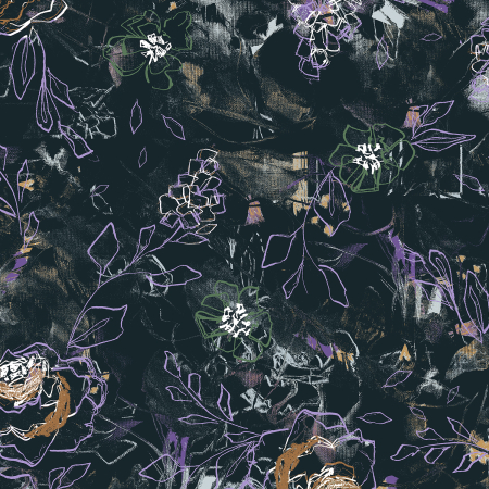 RJ3301-MI3 I Must Have Flowers - Where Flowers Bloom - Mineral Digiprint Fabric