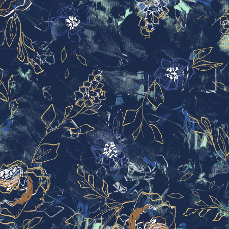 RJ3301-TO1 I Must Have Flowers - Where Flowers Bloom - Topaz Digiprint Fabric