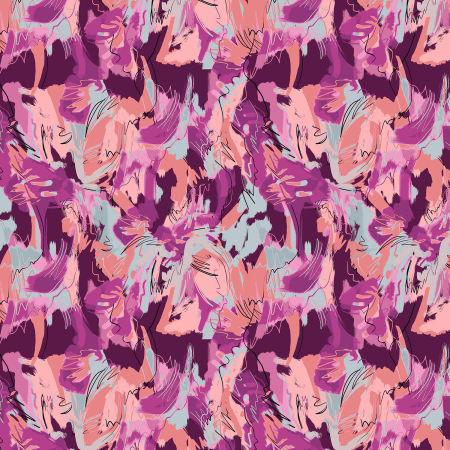 RJ3302-CC2 I Must Have Flowers - What a Lovely Thing - Coral Charm Digiprint Fabric