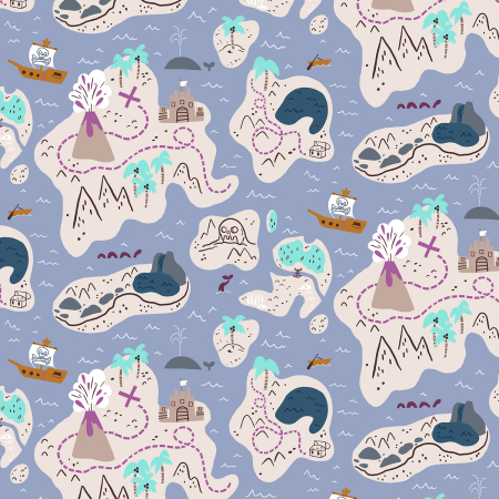 JG101-HO2 Kraken - X Marks the Spot - Horizon Fabric
