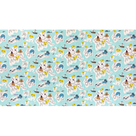JG101-TR3 Kraken - X Marks the Spot - Tropics Fabric