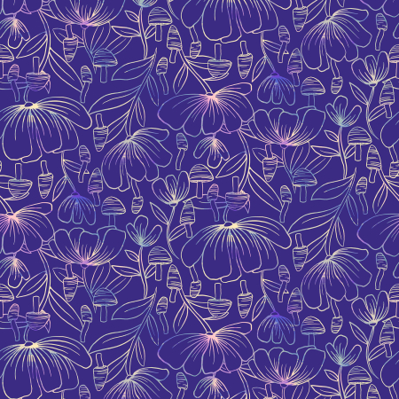 RJ4603-VI2D Luminous Daydream - From Scratch - Violet Digiprint Fabric