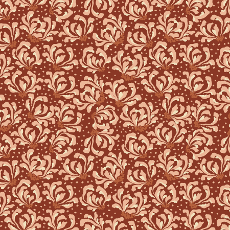 JD103-SI2 Magic of Serengeti - Blooming Flowers - Sienna Fabric