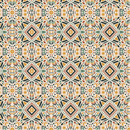 JD104-FD3 Magic of Serengeti - Southern Geometry - Fresh Dew Fabric