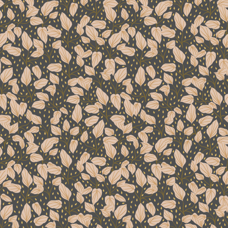 JD203-CH2 Magic Of Yosemite - Leaf Fall - Charcoal Fabric