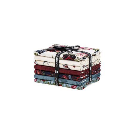 RJ5300P-FQB-M Maison des Roses - Midnight Fat Quarter - Bundle