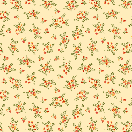 RJ5303-BU2 Maison des Roses - La Vie En Rose - Buttermilk Fabric