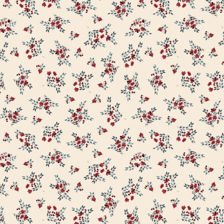 RJ5303-CR1 Maison des Roses - La Vie En Rose - Cream Fabric