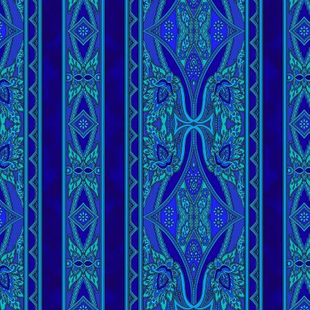 JB701-BL1 Maison - Border - Blue Fabric