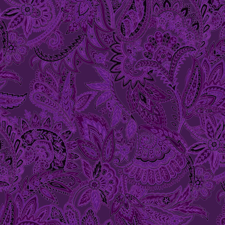 JB702-MA3 Maison - Paisley - Magenta Fabric