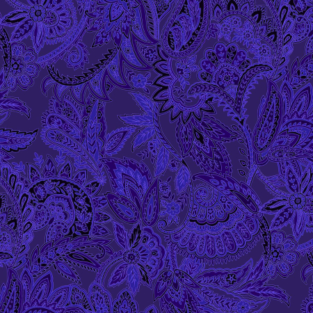 JB702-PU2 Maison - Paisley - Purple Fabric