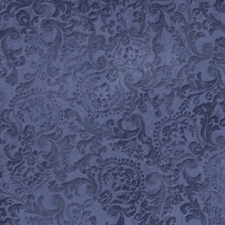 JB703-DE1 Maison - Embossed Scroll - Denim Fabric