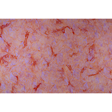 JB800-SU1B Malam Batiks IX - Tropical Summer - Leaves - Sunrise Batik Fabric