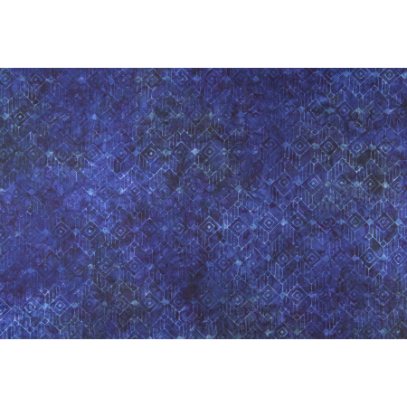 JB801-DB7B Malam Batiks IX - Tropical Summer - Stacked - Deep Blue Batik Fabric