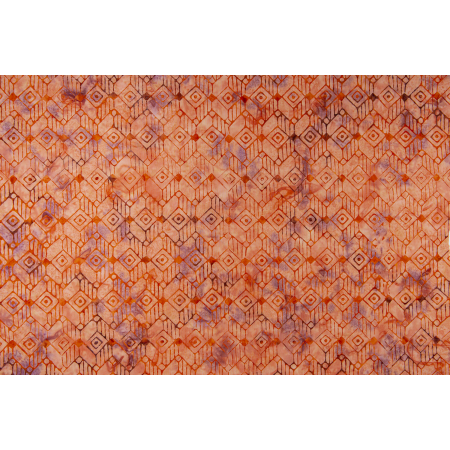 JB801-OR1B Malam Batiks IX - Tropical Summer - Stacked - Orange Batik Fabric