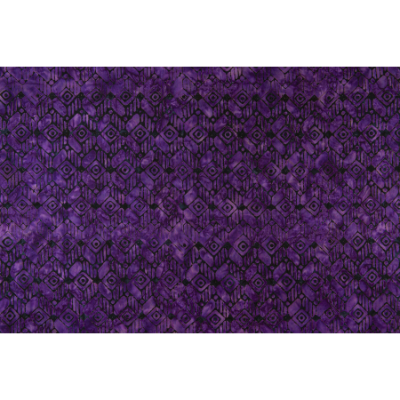 JB801-PU6B Malam Batiks IX - Tropical Summer - Stacked - Purple Batik Fabric