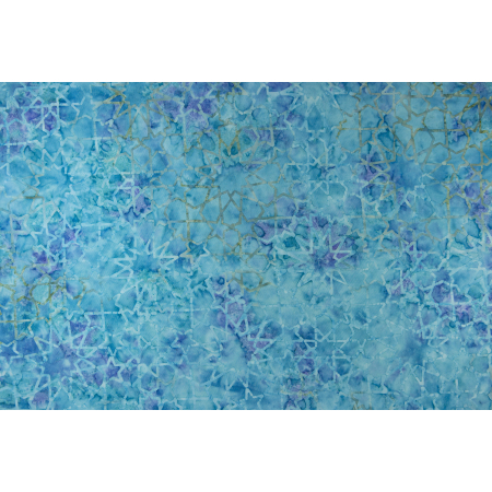 JB802-CA2B Malam Batiks IX - Tropical Summer - Starburst - Caribbean Batik Fabric