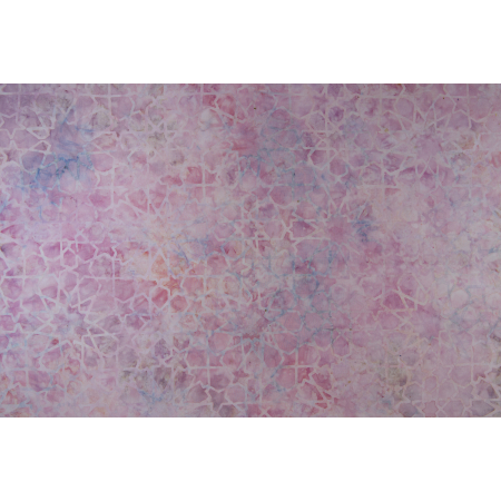 JB802-LP1B Malam Batiks IX - Tropical Summer - Starburst - Light Pink Batik Fabric