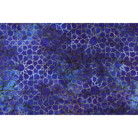 JB802-OC5B Malam Batiks IX - Tropical Summer - Starburst - Ocean Batik Fabric