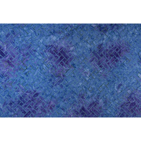 JB805-AZ4B Malam Batiks IX - Tropical Summer - Basket Weave - Azure Batik Fabric