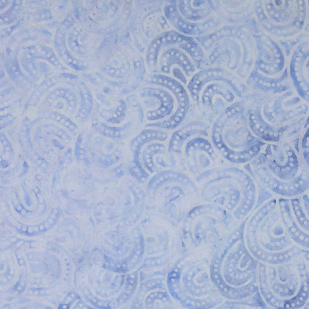 JB500-LA7B Malam Batiks VIII - Ovals - Lagoon Batik Fabric