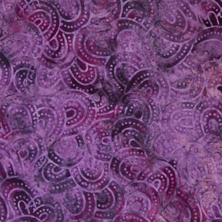 JB500-MA8B Malam Batiks VIII - Ovals - Magenta Batik Fabric