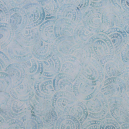 JB500-SB6B Malam Batiks VIII - Ovals - Sea Breeze Batik Fabric