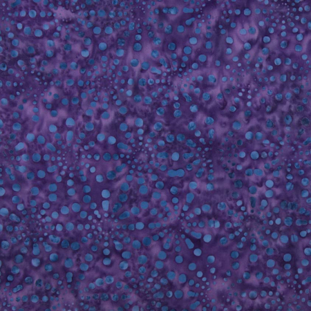 JB502-PU6B Malam Batiks VIII - Bursts - Purple Batik Fabric
