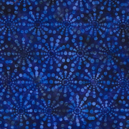 JB502-RO4B Malam Batiks VIII - Bursts - Royal Batik Fabric