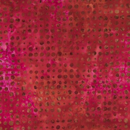 JB503-RE8B Malam Batiks VIII - Dots - Red Batik Fabric