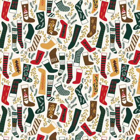 YX104-GG1M Merry Memories - Pleasant Surprises - Green Gold Metallic Fabric