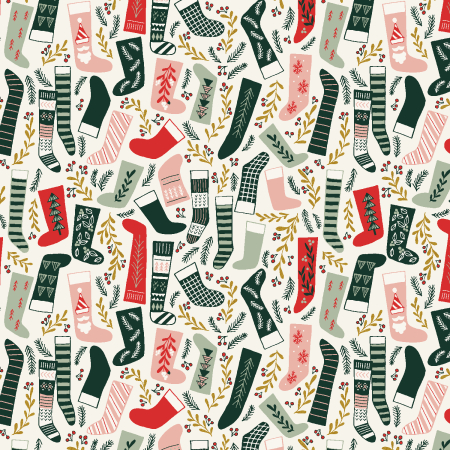 YX104-RP2M Merry Memories - Pleasant Surprises - Red Pink Metallic Fabric