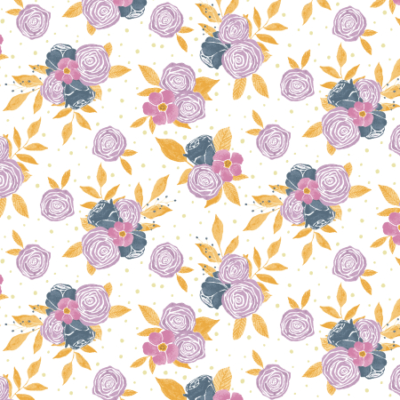 RJ5501-RO1 Moonlight Garden - Corsage - Rooibos Fabric